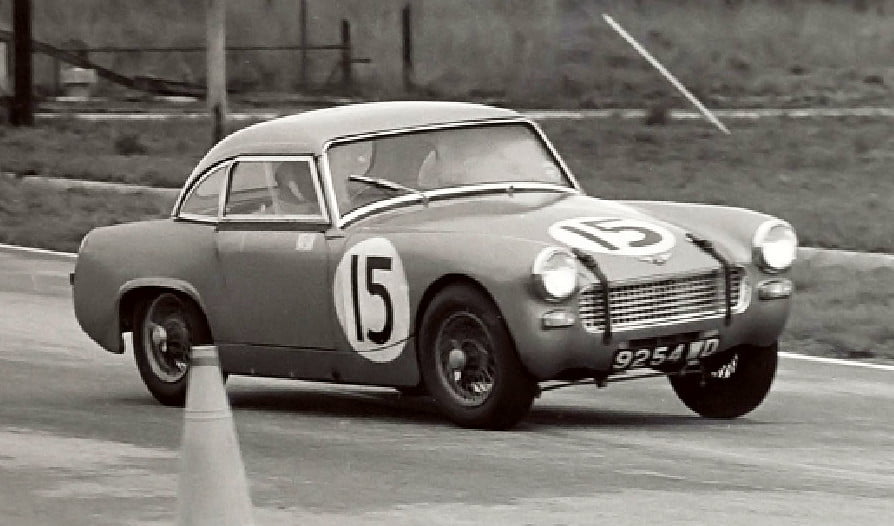Stirling Moss driving AH Sprite MkII 9254 WD