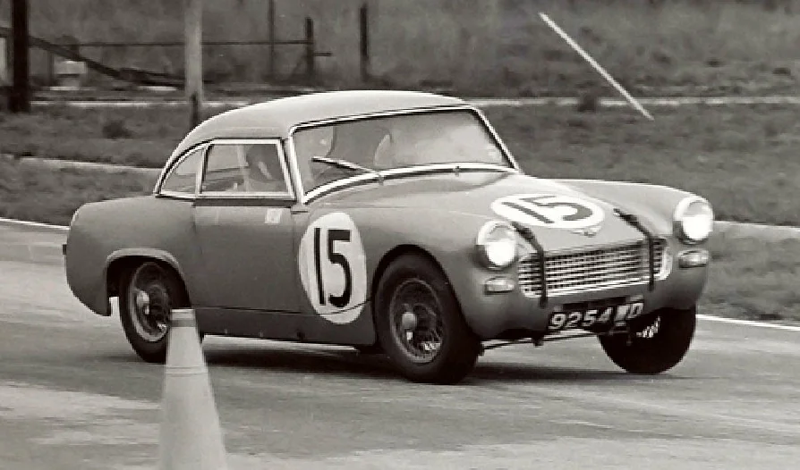 Stirling Moss driving AH Sprite MkII 9254 WD