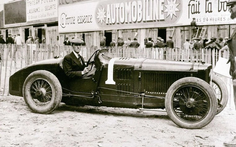 Henry Seagrave in a Sunbeam gp car