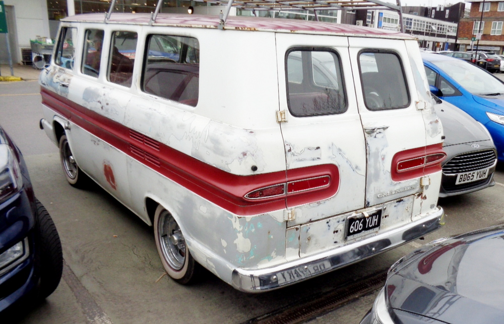 1962 Chevrolet Corvair Greenbrier. Rear.