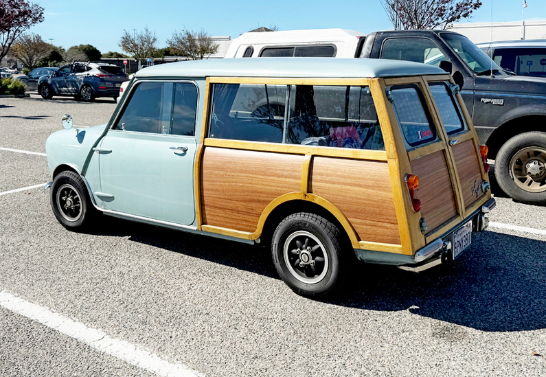 Customised Mini Woody Traveller. Rear.