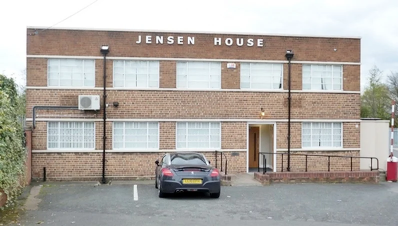 Jensen Motors Carters Green West Bromwich Admin Office block.