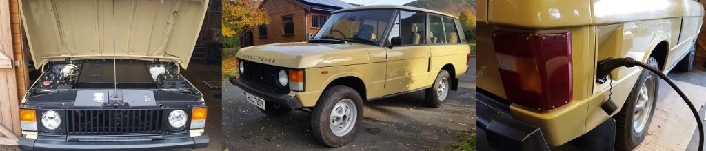 Range Rover converted to electric power by Classic Electric Cars