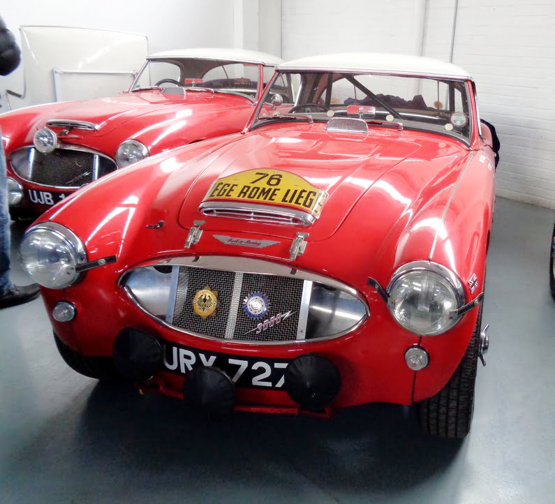 Pat Moss and Ann Wisdom's Austin Healey 3000. winner of the 1960 Liege/Rome/Liege Rally. 