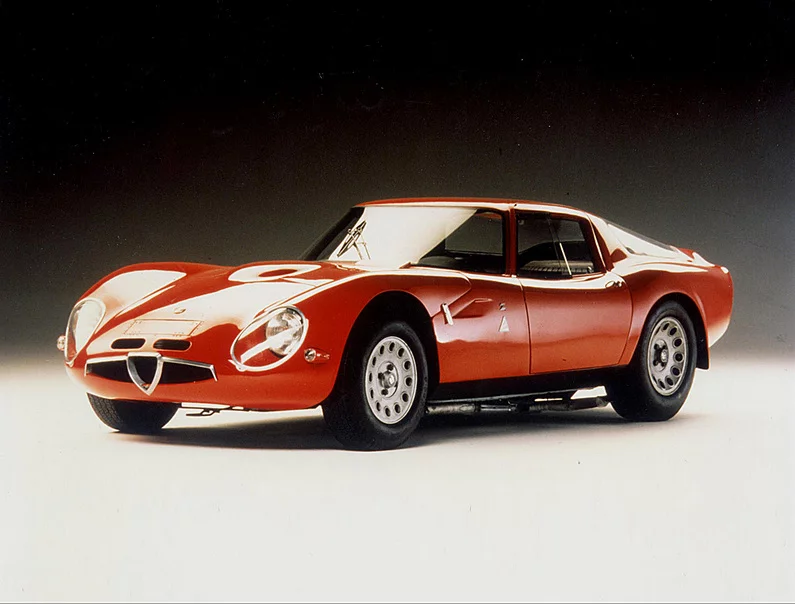 1963 - 67 Alfa Romeo Giulia TZ2 Front, Photo source - https://www.museoalfaromeo.com/