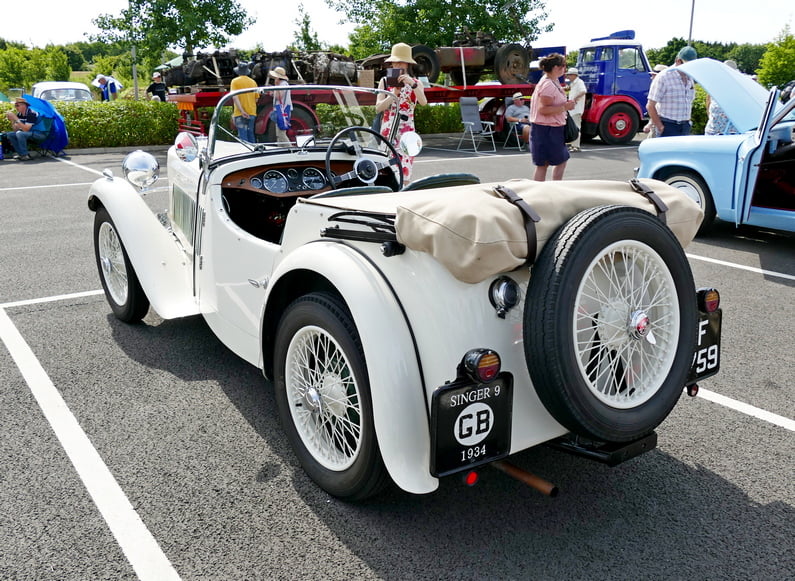 c. 1934 Singer Nine Sport 2 seater. Rear.