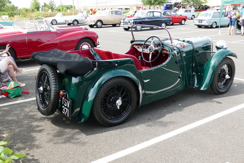 c. 1933 Singer Nine Sport 4 seater. Rear.
