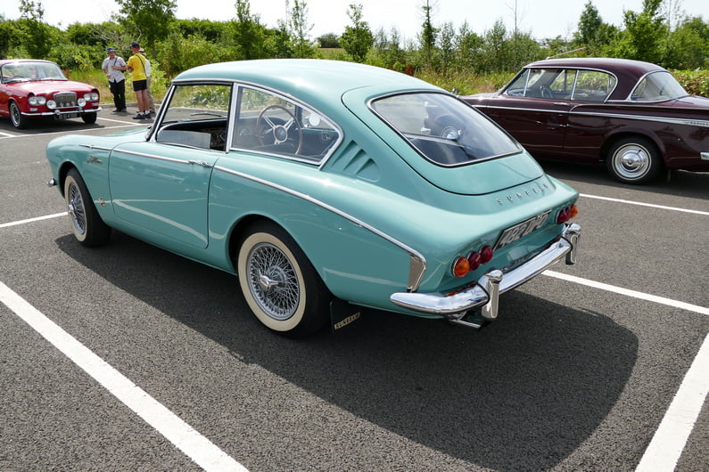 Sunbeam Alpine Harrington Coupe. Rear.