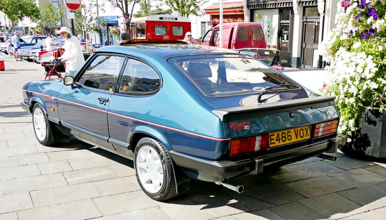 1987 Forrd Capri Brooklands 280, Rear.
