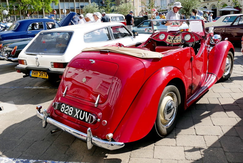 1950 MG YT. Rear.