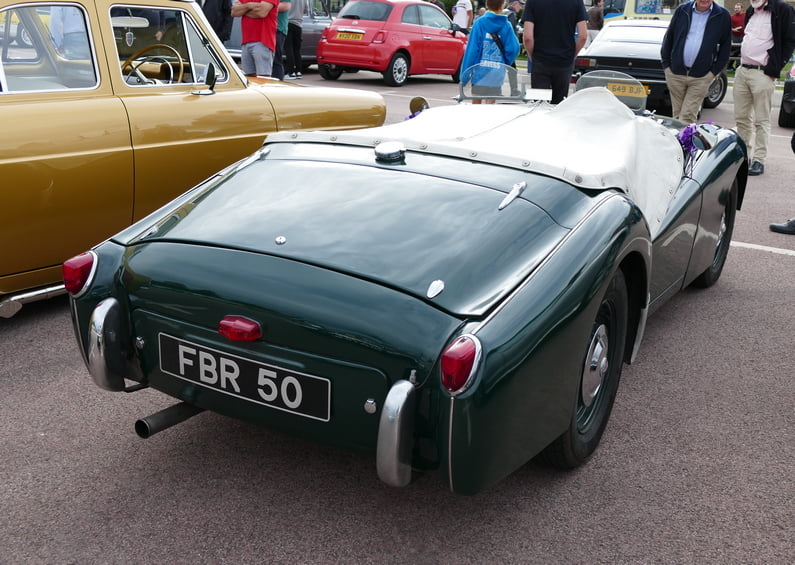 Triumph TR2 rear.