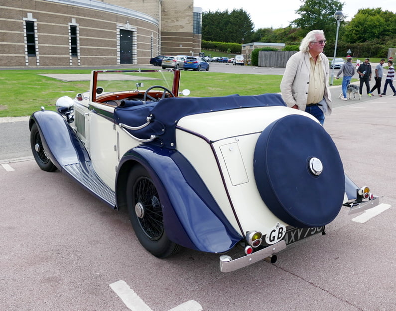 1934 Bentley 1 1/2 Ltr. Park Ward Cabriolet. Rear.