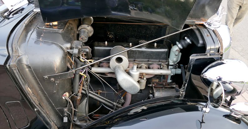 Lanchester 14 Road Rider - engine.