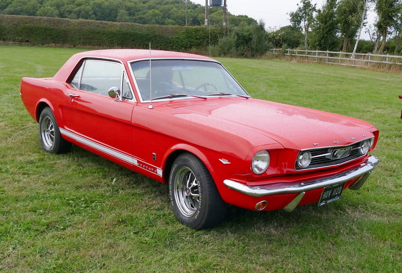 c. 1965 Ford Mustang.