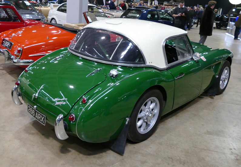 1961 Austin Healey 3000 Mk. I to rally specification. Rear.