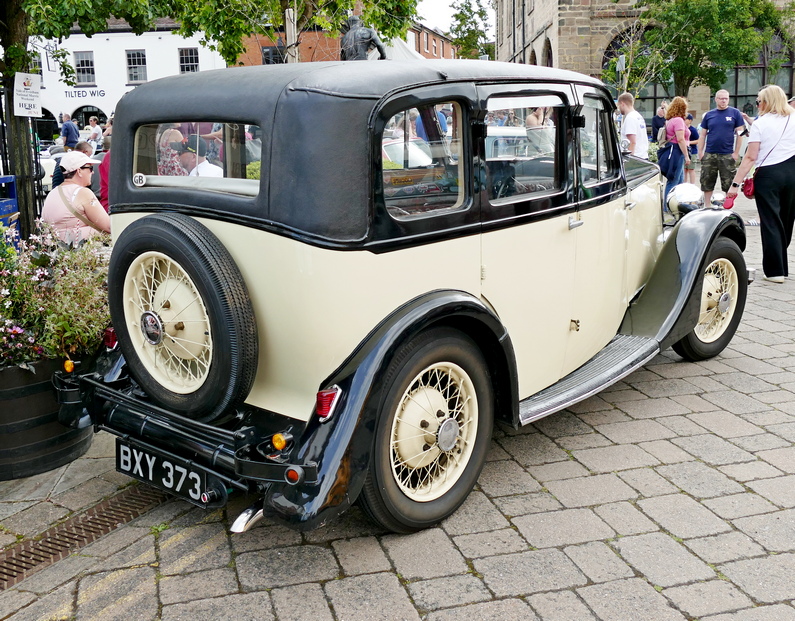 c.1932 Lanchester Ten six light saloon. Rear