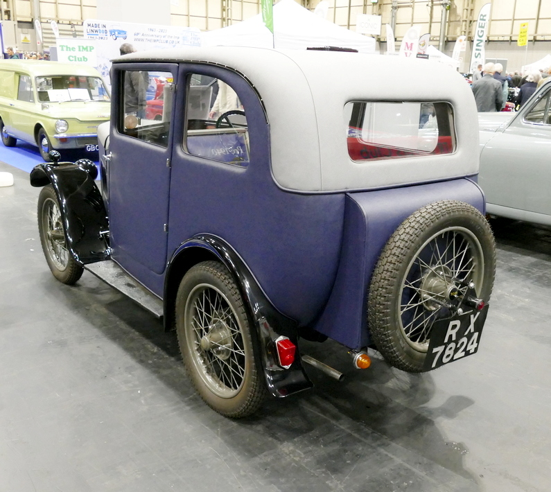 c. 1933 Triumph Super Eight 2 door saloon by Gordon England. Rear.