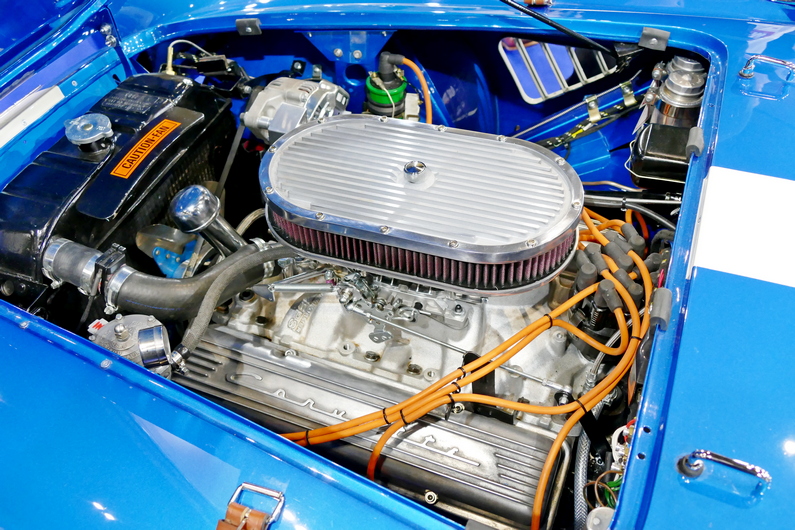 Gerald Stevenson's "Bad Boy" Austin Healey. Engine bay. 