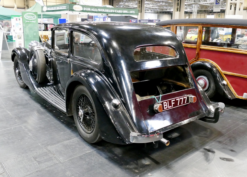 1934 Alvis Speed 20 Saloon. Rear.