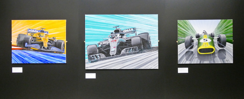 Paintings of F1 cars by Chris Wainwright