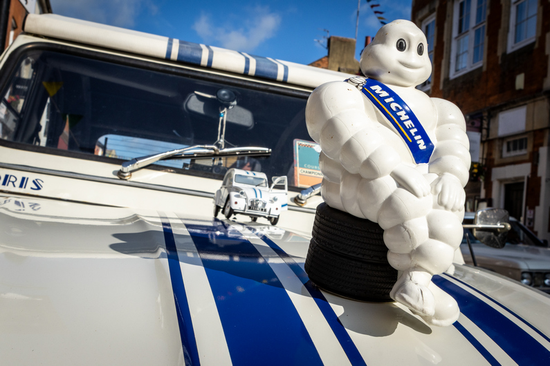Bibendum on a Citroen 2CV at Classic Stony - Adam Herbert