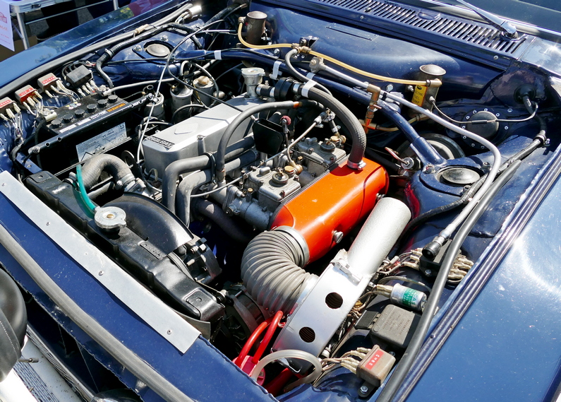 Hillman Hunter 1970 London to Mexico World Cup Rally car. Engine