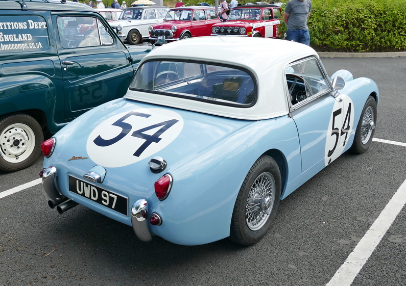 1959 Austin Healey Sebring Sprite. Rear.