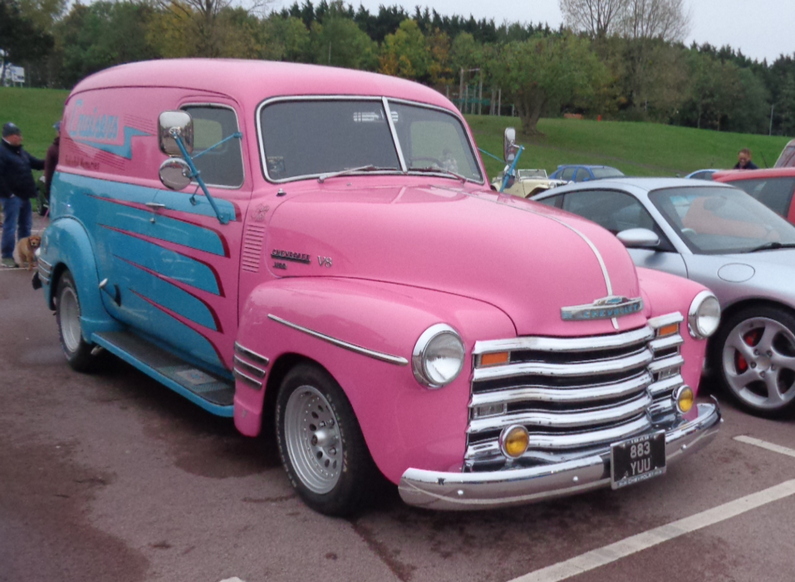 1950s Chevrolet 3100 V8 customised panel van.