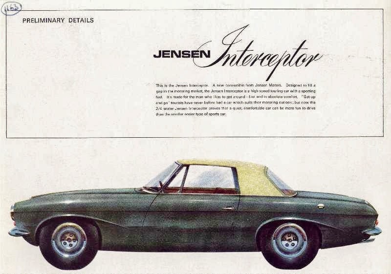 Jensen P66 preliminary sales leaflet 