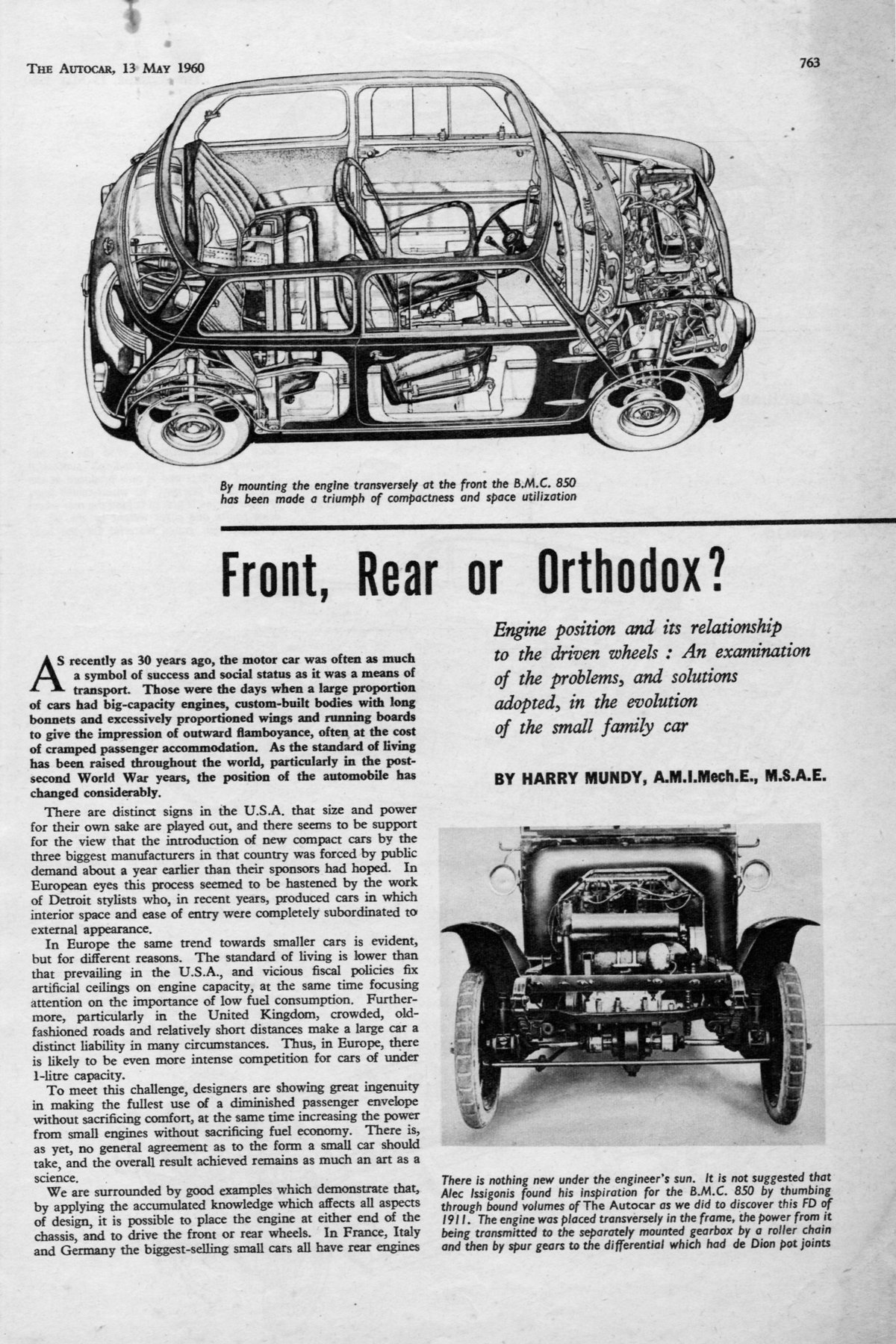 Late 50s early 60s engine layouts one