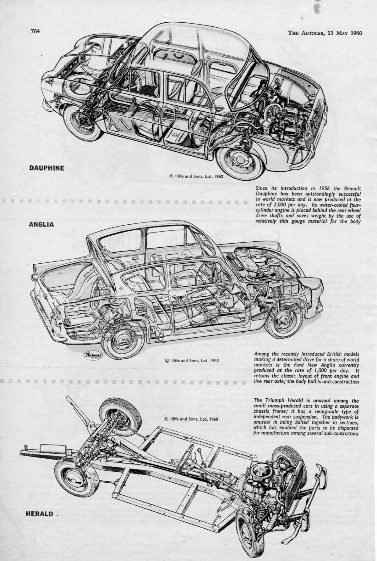 Late 50s early 60s engine layouts, two
