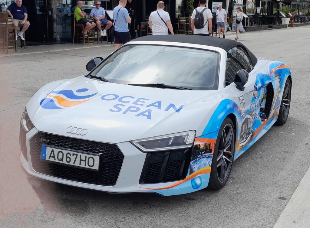 Ocean Spa, Vilamoura Marina Audi R8 Spyder.
