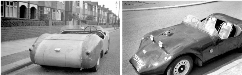 Martin Woolston's 'Tilly' special rear and front views.