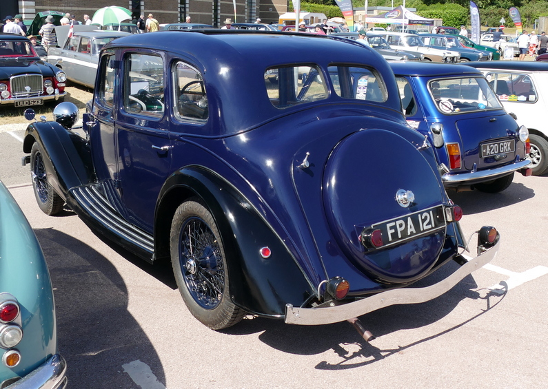 1936-38 Riley Adelphi. Rear.